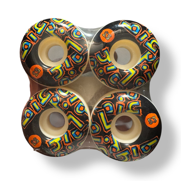Blind Skateboard Wheels 53mm Black Orange - Picture 1 of 2